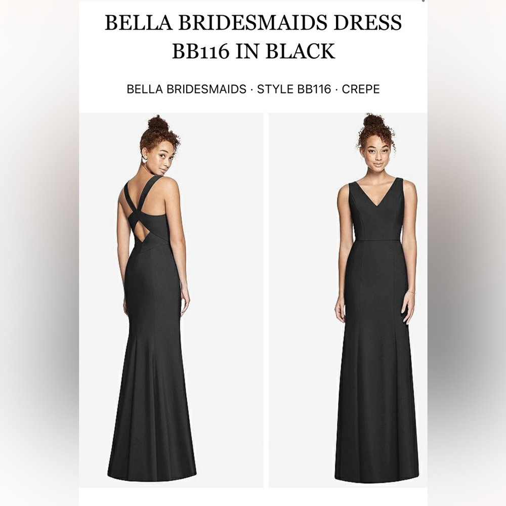 Bella Bridesmaids BB116 black